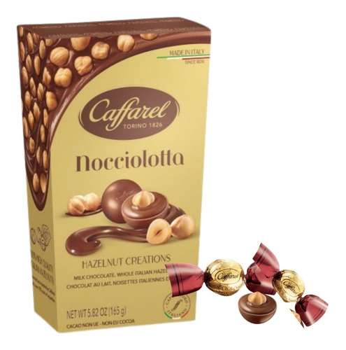 Chocolate Caffarel Nocciolotta Con Avellanas 165g. Italiano
