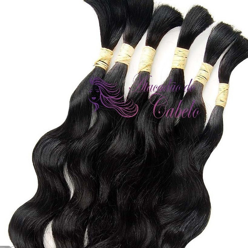 Cabelo Humano Ondulado Natural 45cm - 100g Envio Imediato