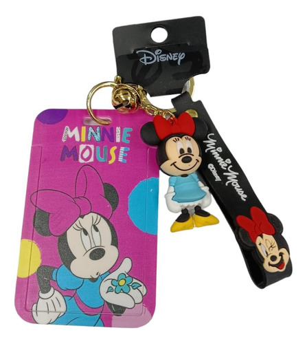 Llavero Tarjetero Disney Minnie Mickey Mouse Original