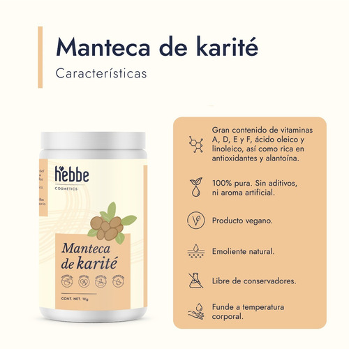 Imagen 3 de 10 de 1 Kg De Manteca De Karité + 1 Kg De Manteca De Cacao