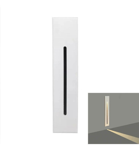 Lampara Led Empotrable De Pared Escalera 3w Aluminio Luz 