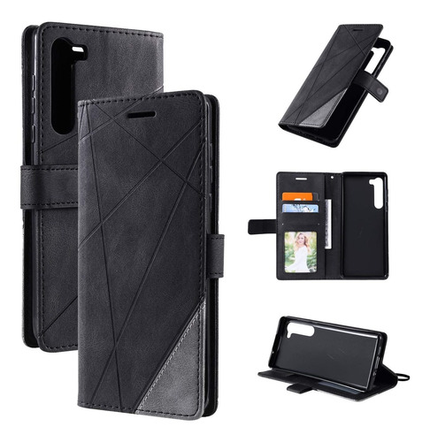 Funda Flip Para Motorola Edge 5g Xt2063-2/xt2063-3egro