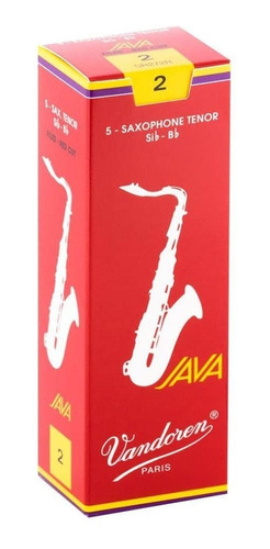 Vandoren Java Roja Cañas Sax Tenor - Caja/5