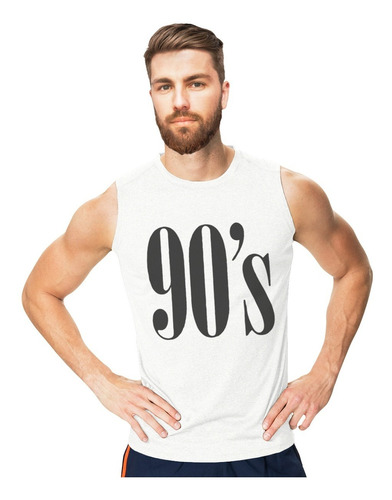 Playera Sin Mangas 90s Noventas Tank Top Gym Grunge Retro