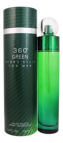 Perry Ellis! 360° Green Caballero Eau De Toilette 100 Ml