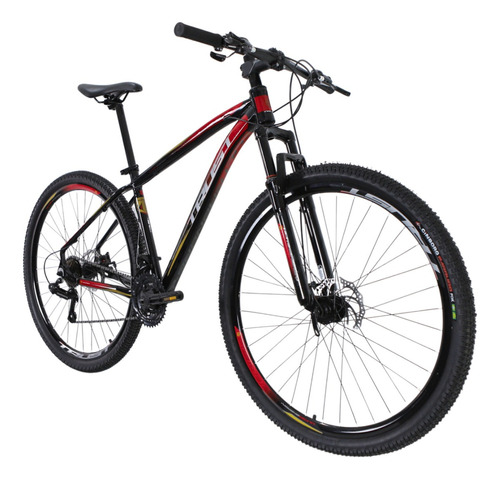 Bicicleta Aro 29 Trust - 24 Vel. Cambios Shimano Cor Preto/vermelho Tamanho Do Quadro 17