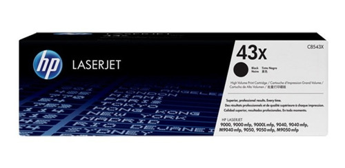 Toner Hp 43x C8543x Negro Mfp 9000 9050 Original Caja Outlet