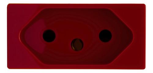 Kit 10 Modulos Tomada 2p+t 20a Vermelha N1136.2n Vm Abb Cor Vermelho