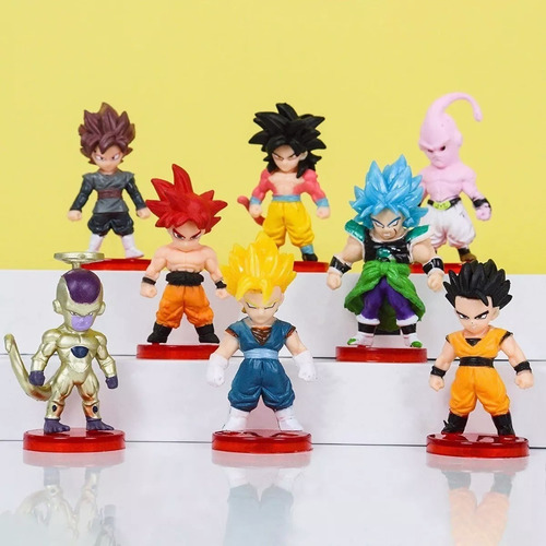 Dragon Ball Juguetes Mini Colección 16 Piezas 7 Cm Goku Etc