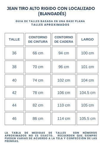 Jean Semi Oxford Mujer Rigido Tiro Alto Infoestilos