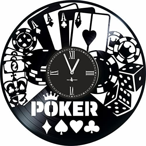 Yuser Reloj De Pared Vinilo Poker-12 Pulgada-fabricado En Eu