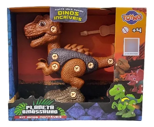 Planeta Dinossauro de Montar com Chave Trex Verde