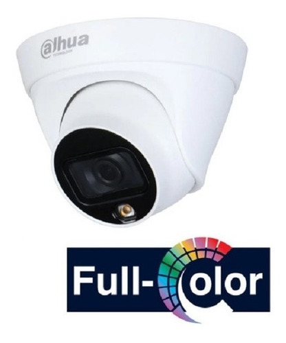 Imagen 2 de 6 de Camara Domo Ip 2mpx 3.6mm Full Color Dahua Hdw1239t1p-led