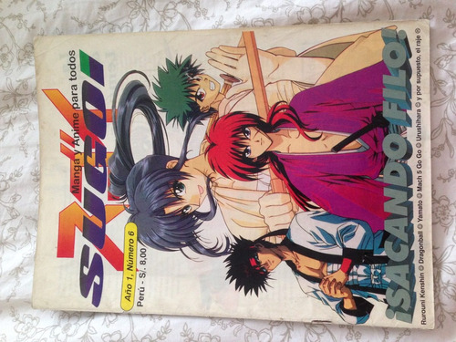 Sugoi 6 Revista Mangakan Manga Anime Años 90 Rurouni Kenshin