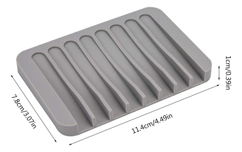 . (bkw) Jabonera Autodrenante De Silicona Para Jabonera