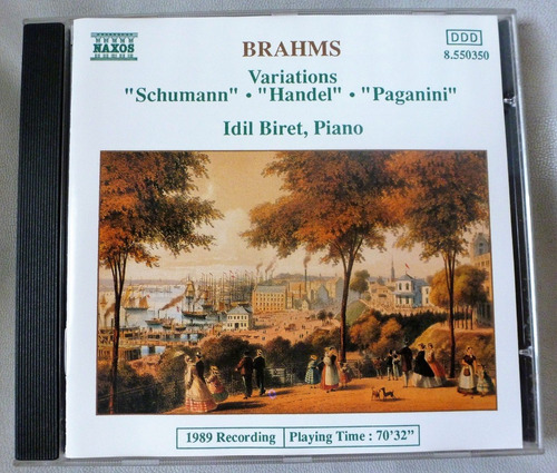 Brahms Variations Piano Schumann Handel Paganini I. Biret (j