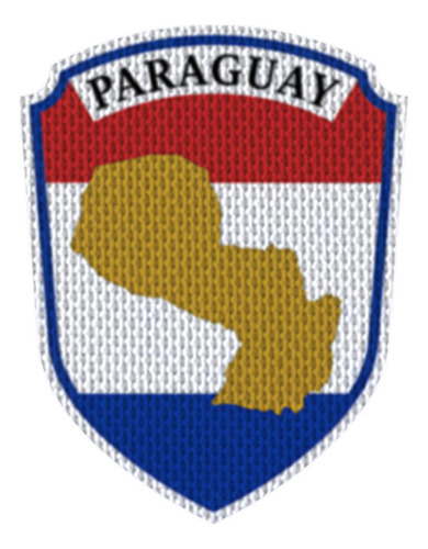 Parche 7,5cm Fshd Emblema Bandera Paraguay Modelo 61 Emblema Bandera Paraguay Modelo 61