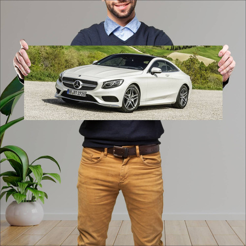 Cuadro 30x80cm Auto 2014 Mercedes Benz S Class C 325