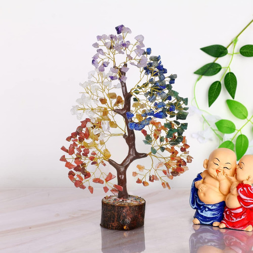 Piedras Curativas Árbol De La Vida Con 7 Chakras Yatskia