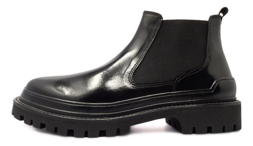 Botín Chelsea Combat En Piel Vacuno Ultra Ligero Para Hombre