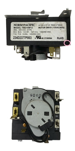 Programador Reloj Secadora Mabe Ge 234d2377p003 Tmd16m12