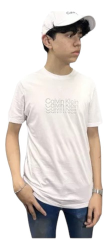 Playera Calvin Klein Para Hombre Manga Corta - Original