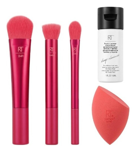 Kit De Brochas Real Techniques Feeling Festive 5 Piezas