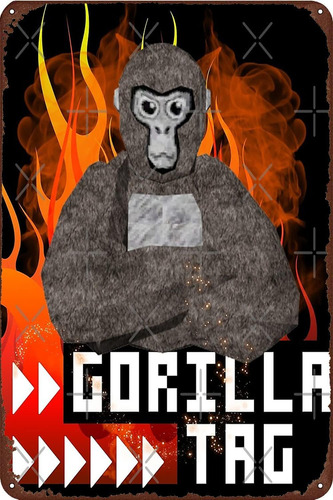 Gorilla Tag - Gorilla Tag Pfp Maker Letrero De Metal Retro C