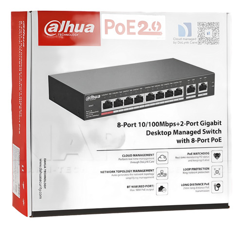 Dahua Dh-cs4010-8gt-110 Switch De 10 Puertos Gigabit