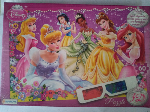 Rompecabezas Princesas 60 Piezas 3d