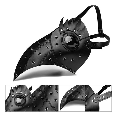 Thinktop Plague Doctor Máscara De Pájaro Nariz Larga Pico...