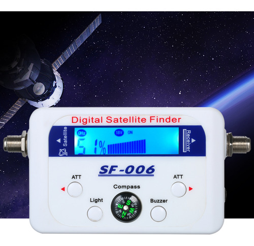 Mini Localizador Digital De Sinal De Satélite Com Lcd E Búss