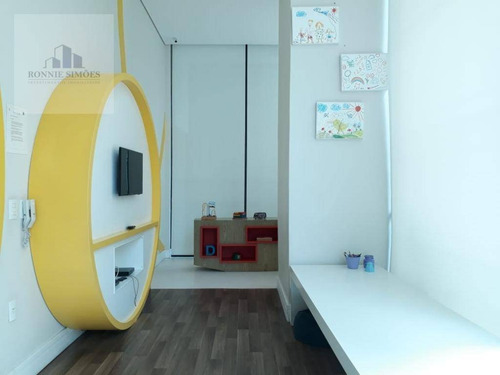 Imagem 22 de 30 de Apartamento Mobiliado Para Alugar E À Venda No Condomínio Mood, 1 Suíte, Varanda Envidraçada, Cozinha, 1 Vaga Na Garagem, 48 M², Piso Laminado - Ap1226