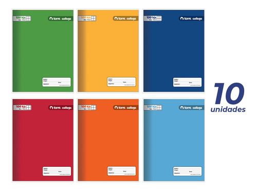 Pack Cuadernos Collage Torre Liso Composición 100h X10ud