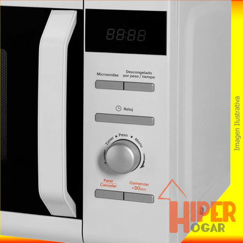 Horno Microondas Atma 20lts Md1720n Blanco 700w Digital