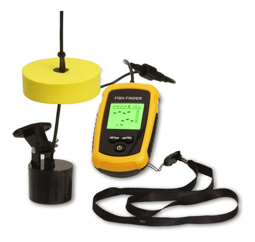 Localizador P/ Peixe Sonar Portátil Com Sonda Para Pesca