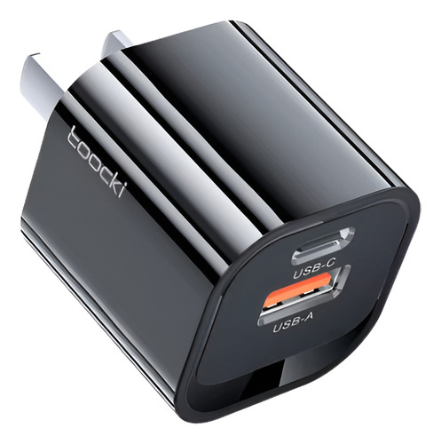 Mini Cargador Celular Gan /carga Rapida/2 En 1/ Usb A Tipo C