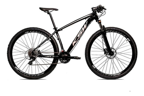 Bicicleta Aro 29 Ksw Xlt 2019 Alum Câmbios Shimano 24v Disco Cor Preto/prata Tamanho Do Quadro 15