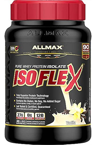 Allmax Nutrition, Isoflex 100 % Aislado De Proteína De Suero