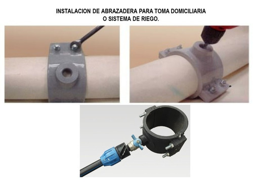 Hidrotoma O Abrazadera 8 X 3/4 P/ Toma Domiciliaria