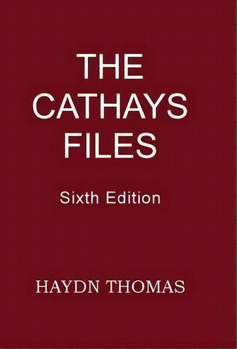 The Cathays Files, De Haydn Thomas. Editorial Resarton Books, Tapa Dura En Inglés