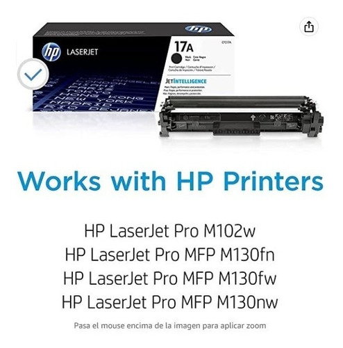 Consumible Hp 17a Black Laserjet Toner Cartridge - Cf217a