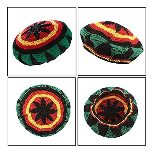 Capa Reggae De Lana Colorida Estilo Rasta Jamaicano