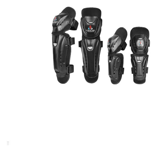 Par Rodilleras Y Coderas Protectoras Moto Ajustables + Envio