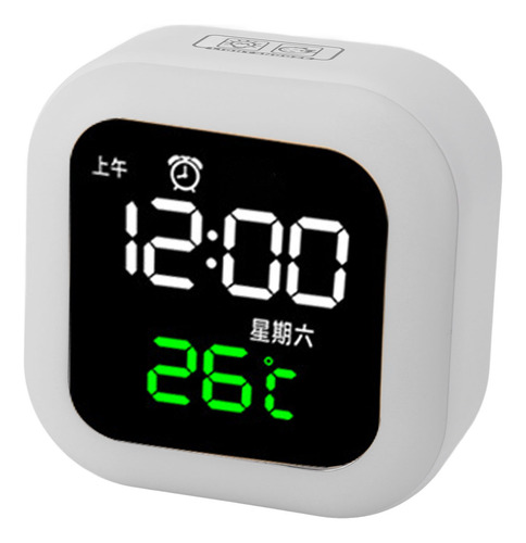 Despertador Digital Con Pantalla Led Grande, 3 Sonidos Conti