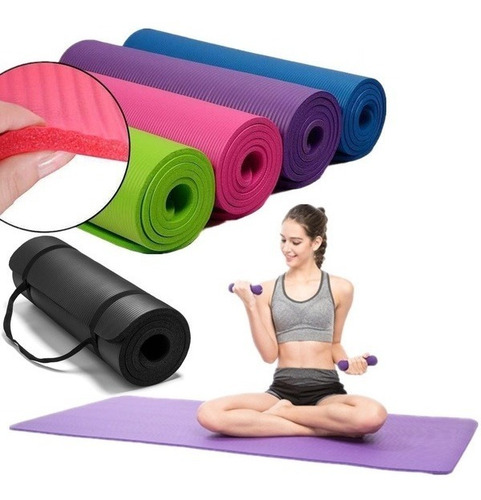 Mat De Yoga Pilates 10mm / Colchoneta / Colores / Ejercicio
