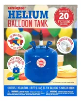 Comprar Kit Tanque De Helio Inflador De Globos 20pz + Listón Unique