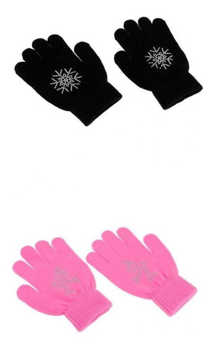 2 Pares De Guantes De Patinaje Sobre Para Mujeres Y Niños,