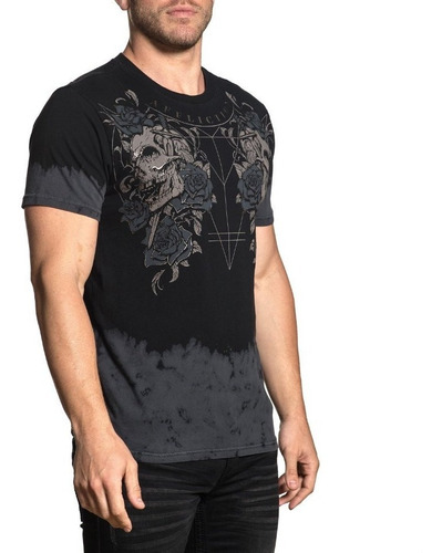 Imagen 4 de 6 de Remera Affliction Tragic End Harley Mma Jiu Jitsu Custom
