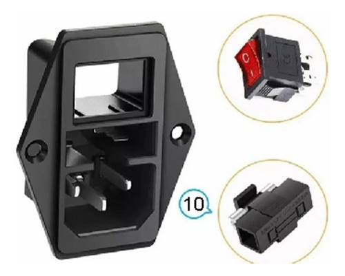 5 Interruptor Toma Corriente Portafusible/switch/luz/fusible